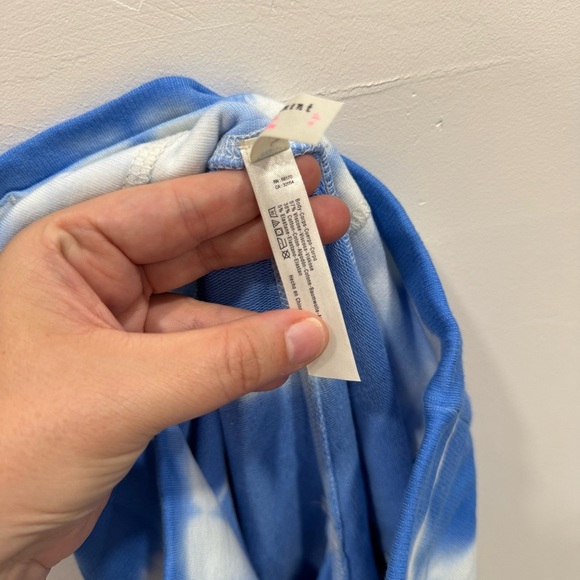 Free People Movement Tie Dye Essentia Legging Blue Small Loungewear Casual Comfy - Picture 8 of 8